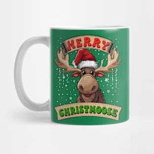 Merry Christmas, Merry Christmoose, Christmas Gift Mug